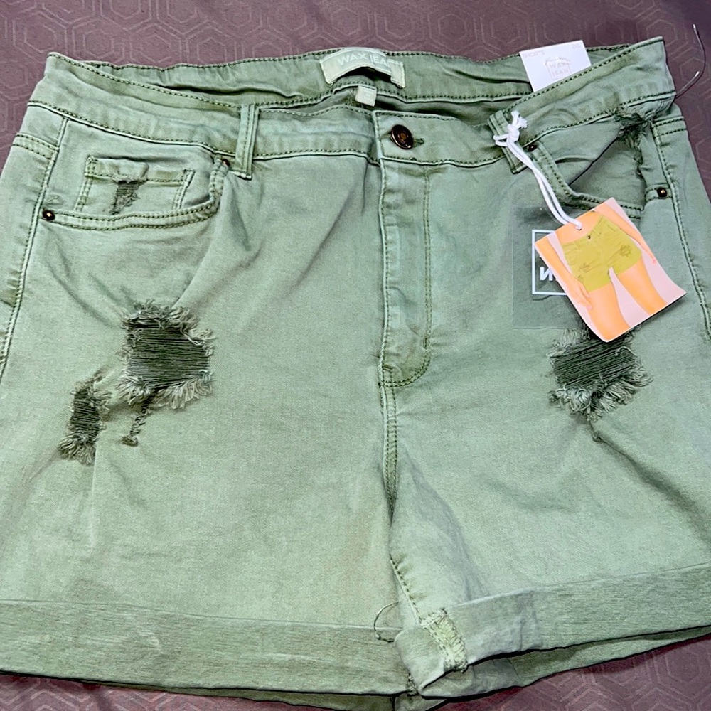 Wax Jean Shorts